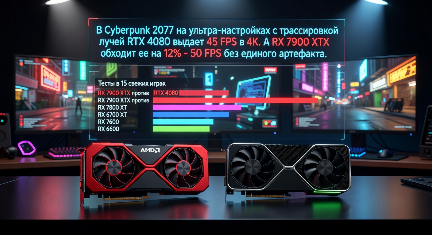 Видеокарта AMD Radeon RX 7900 XTX: топ красных против RTX 4080 — практический разбор с тестами в актуальных играх