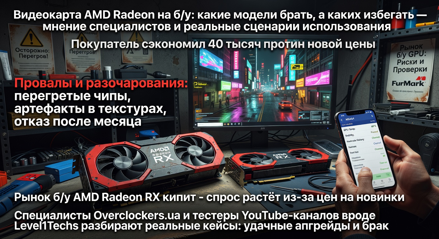 Видеокарта AMD Radeon на б/у: какие модели брать, а каких избегать — мнение специалистов и реальные сценарии использования