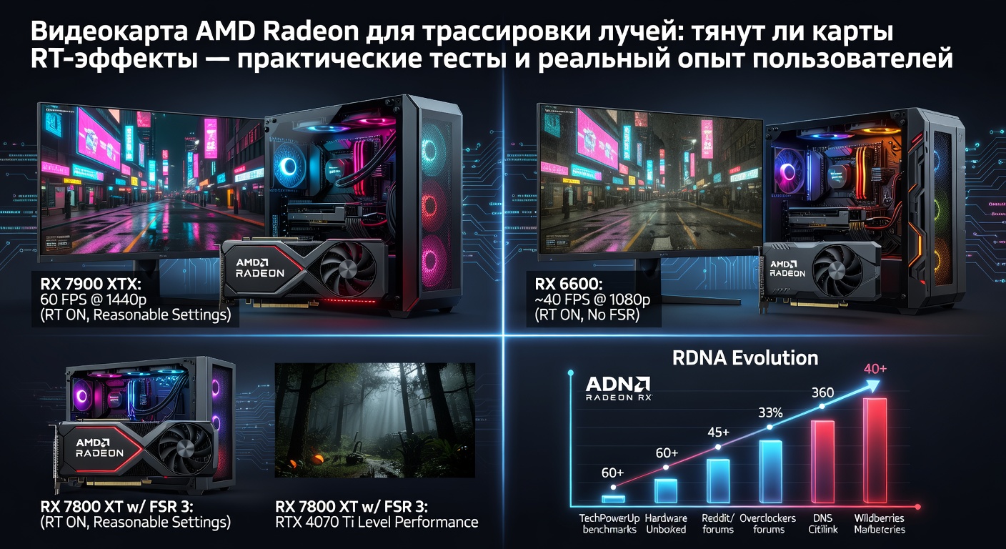 Видеокарта AMD Radeon для трассировки лучей: тянут ли карты RT-эффекты — практические тесты и реальный опыт пользователей