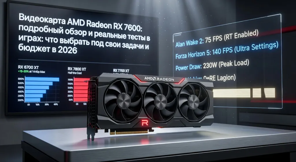 Видеокарта AMD Radeon RX 7600: подробный обзор и реальные тесты в играх: что выбрать под свои задачи и бюджет в 2026