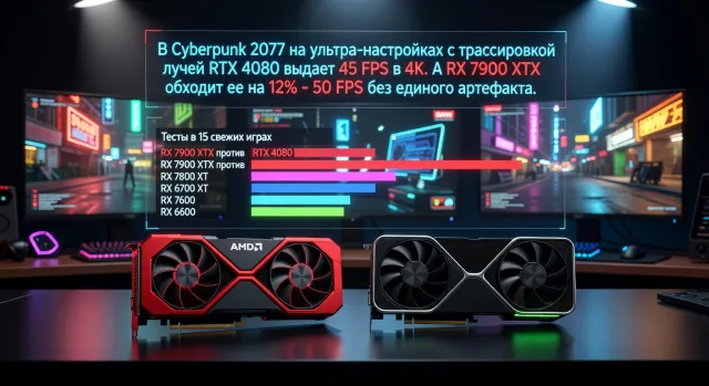Видеокарта AMD Radeon RX 7900 XTX: топ красных против RTX 4080 — практический разбор с тестами в актуальных играх
