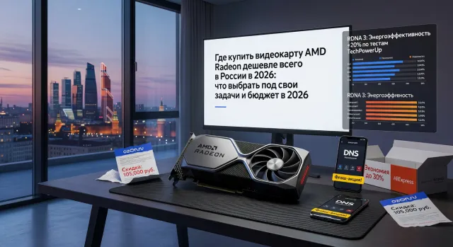 Где купить видеокарту AMD Radeon дешевле всего в России в 2026: что выбрать под свои задачи и бюджет в 2026